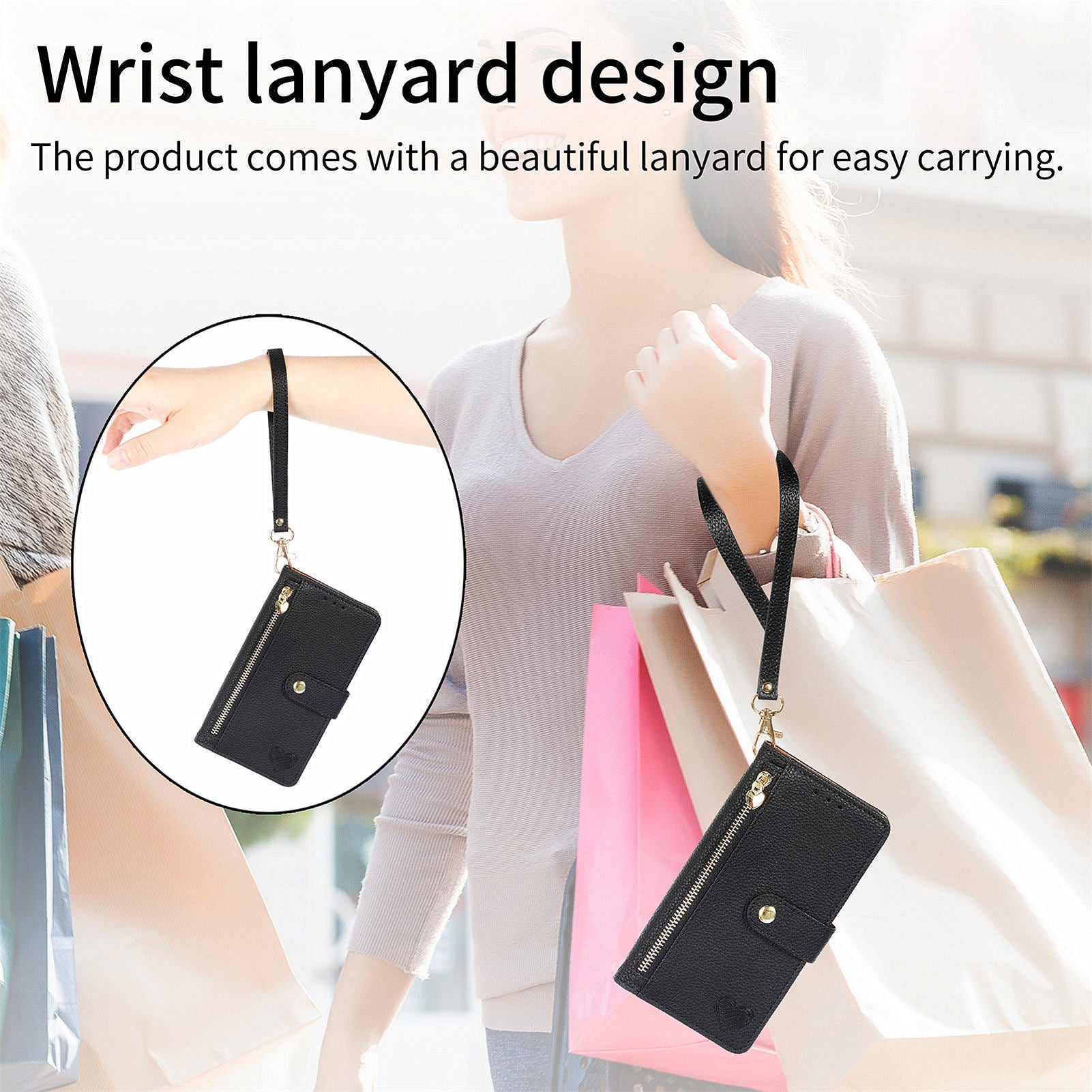 For Honor X50i 5G / 90 Lite 5G Case PU Leather Zipper Wallet Handbag Phone Cover For Honor X50i 5G / 90 Lite 5G Case PU Leather Zipper Wallet Handbag Phone Cover